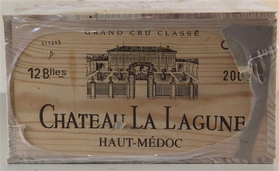 A case of twelve bottles of Chateau La Lagune-Haut Medoc 2002